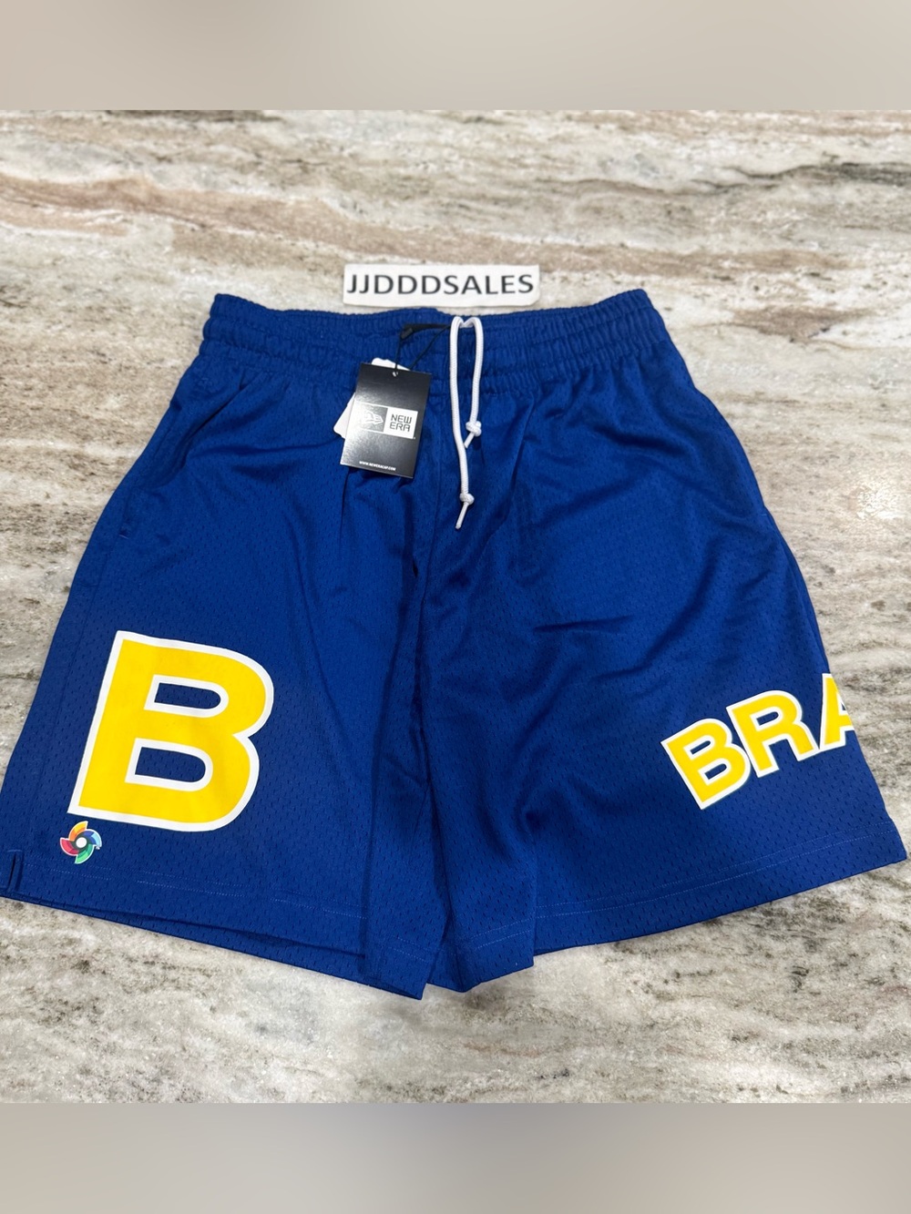 New Era Brasil 2026 World Baseball Classic Shorts Blue Yellow Men’s Sz Large NWT